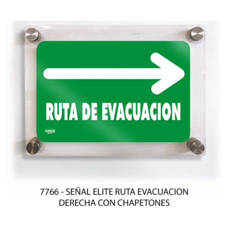 SENAL ELITE CHAPETON RUTA EVACUACION DERECHA 7766